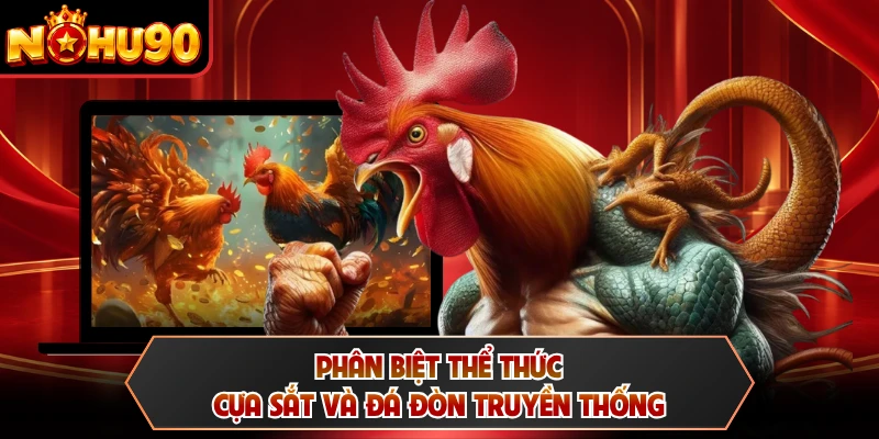 Phân biệt thể thức cựa sắt và đá đòn truyền thống